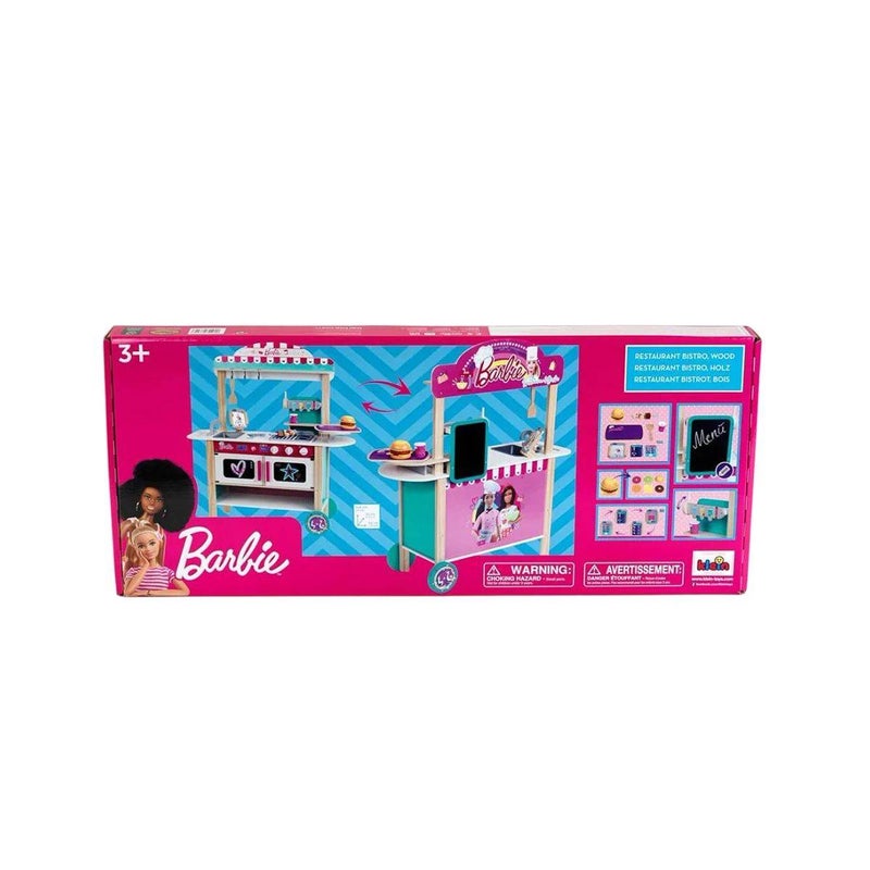 Barbie Restaurant Bistro Wooden Kitchen Playset (MDF, 94 x 32 x 106 cm) - Image 1